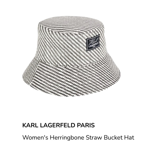 NWT Limited Edition Karl Lagerfeld Straw Bucket Hat main image 14